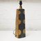 Vintage Blue Ceramic Table Lamp with Carved Spirals, 1970s, Image 2