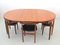 Mid-Century Modern Scandinavian Dining Table and Chairs in Teak attributed to Hans Olsen, 1960s, Set of 5 6