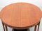 Tavolo da pranzo Mid-Century moderno con sedie in teak attribuiti a Hans Olsen, Scandinavia, anni '60, set di 5, Immagine 4