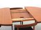 Tavolo da pranzo Mid-Century moderno con sedie in teak attribuiti a Hans Olsen, Scandinavia, anni '60, set di 5, Immagine 5