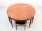 Mid-Century Modern Scandinavian Dining Table and Chairs in Teak attributed to Hans Olsen, 1960s, Set of 5, Image 3