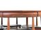 Tavolo da pranzo Mid-Century moderno con sedie in teak attribuiti a Hans Olsen, Scandinavia, anni '60, set di 5, Immagine 2