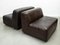 Modular Sofa in Brown Leather attributed to Durlet, 1970s, Set of 4, Image 17