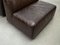 Modular Sofa in Brown Leather attributed to Durlet, 1970s, Set of 4, Image 18