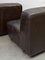 Modular Sofa in Brown Leather attributed to Durlet, 1970s, Set of 4, Image 11