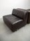 Modular Sofa in Brown Leather attributed to Durlet, 1970s, Set of 4 20