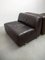 Modular Sofa in Brown Leather attributed to Durlet, 1970s, Set of 4, Image 20