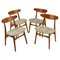 Oak Ch30 Dining Chairs attributed to Hans J. Wegner for Carl Hansen & Son, 1954, Set of 4 1