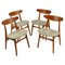 Oak Ch30 Dining Chairs attributed to Hans J. Wegner for Carl Hansen & Son, 1954, Set of 4, Image 1