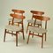 Oak Ch30 Dining Chairs attributed to Hans J. Wegner for Carl Hansen & Son, 1954, Set of 4 4