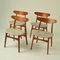 Oak Ch30 Dining Chairs attributed to Hans J. Wegner for Carl Hansen & Son, 1954, Set of 4, Image 4