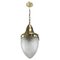 Art Nouveau Tear Drop-Shaped Ceiling Lamp in Bronze, 1900s 1