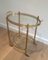 Oval Brass Roller Table, 1940, Image 1