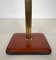 Desk Lamp in Red Leather and Brass in the style of Jacques Adnet, 1970s 8