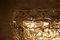 Lámpara de techo brutalista de cristal, años 70, Imagen 7