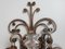 Silvered Wrought Iron and Glass Wall Lights attributed to Banci, Italy, 1940s, Set of 2 7