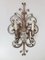 Silvered Wrought Iron and Glass Wall Lights attributed to Banci, Italy, 1940s, Set of 2 4
