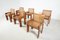 Mid-Century Oak and Cane Chairs, Italy, 1970s, Set of 6, Image 5