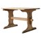 Antique Swedish Country Dining or Work Rustic Wood Trestle Table, Image 1