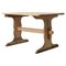 Mesa de comedor o trabajo rústica sueca antigua de madera, Imagen 1