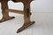 Antique Swedish Country Dining or Work Rustic Wood Trestle Table 9
