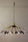 Mid-Century Brass and Murano Glass Chandelier in the style of Stilnovo, 1950s 8