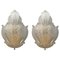 Italian Ninfea Wall Sconces in Murano Glass, 1990s, Set of 2 1