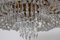 Crystal and Brass Chandelier, Italy, 1940s 11