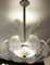 Lámpara de araña Ninfea Art Déco de cristal de Murano atribuida a Barovier, Italia, años 40, Imagen 6