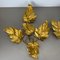 Florentiner Gilt Leaf Wall Lights in the style of Hans Kögl, Italy, 1980s, Set of 2 4