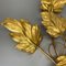 Florentiner Gilt Leaf Wall Lights in the style of Hans Kögl, Italy, 1980s, Set of 2 5