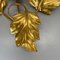 Florentiner Gilt Leaf Wall Lights in the style of Hans Kögl, Italy, 1980s, Set of 2 6