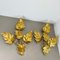 Florentiner Gilt Leaf Wall Lights in the style of Hans Kögl, Italy, 1980s, Set of 2 3