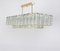 Large Ice Glass Tubes Chandelier from Doria, Germany, 1960s 2