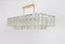 Large Ice Glass Tubes Chandelier from Doria, Germany, 1960s 12