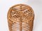 Mid-Century Italian Rattan and Wicker Stool by Tito Agnoli, 1970s 6