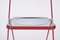 Red and Smoked Acrylic Plia Folding Chairs by Piretti for Castelli, 1970s, Set of 6 13