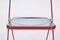 Red and Smoked Acrylic Plia Folding Chairs by Piretti for Castelli, 1970s, Set of 6, Image 13