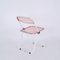 Vintage Acrylic Pink and White Folding Plia Chairs by Giancarlo Piretti for Castelli, 1970s 5