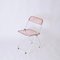 Vintage Acrylic Pink and White Folding Plia Chairs by Giancarlo Piretti for Castelli, 1970s, Image 14