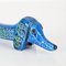 Sausage Dog in Blue Rimini Ceramic from Bitossi, 1960s, Image 9