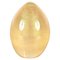 Pisapapeles Seguso Murano Egg de cristal de Murano con polvo dorado, años 70, Imagen 1