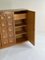 Brutalist Natural Oak 3-Door Highboard by Gerhard Bartel, 1970s 10