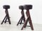 Brutalist Bar Stools, 1970s, Set of 3 6