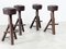 Brutalist Bar Stools, 1970s, Set of 3, Image 4