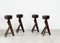 Brutalist Bar Stools, 1970s, Set of 3, Image 3