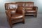 Sheep Leather Sofa and Armchair, Set of 2 2