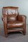 Sheep Leather Sofa and Armchair, Set of 2 3