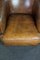 Club Chair with Patina in Sheep Leather, Image 6