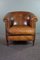 Club Chair with Patina in Sheep Leather, Image 2